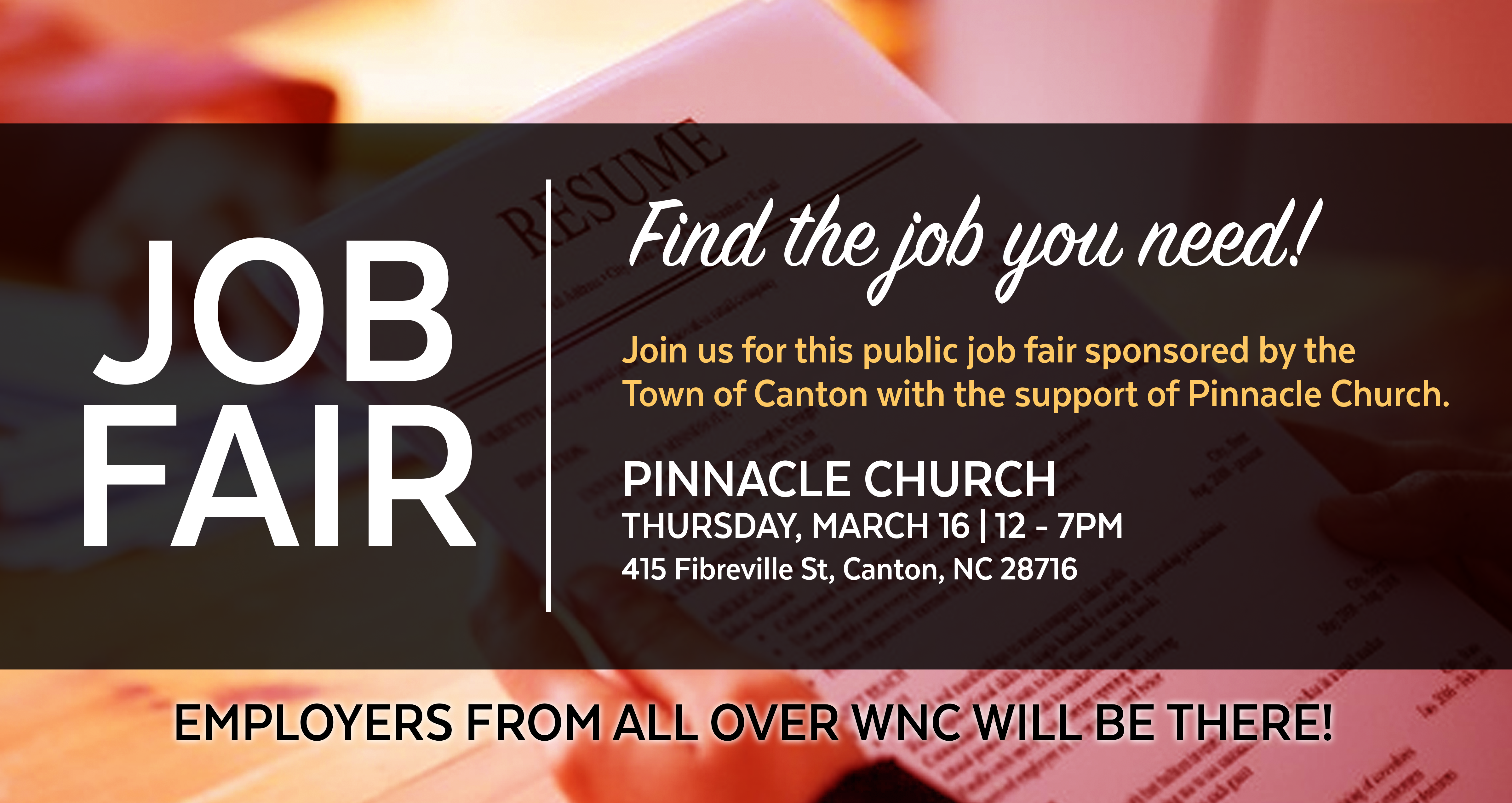 Canton job fair March 16, noon-7pm